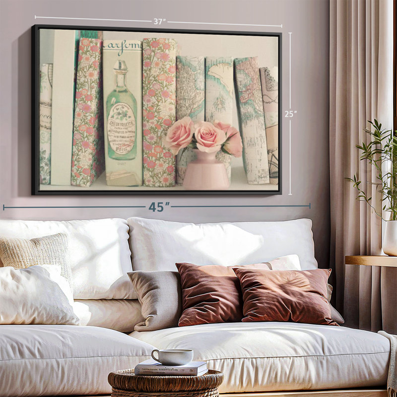 «Classic Charm Roses, reproduction sur toile», H 9 po x l 13 po