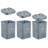 Saf-care Metal Canister - Set of 3