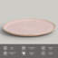 Assiette plate en grès de 10,8 po Litchi Commercial