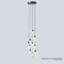 Leo Pendant-10 Drop Round-Satin Brass