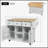 Versatile Kitchen Cart with Drop-Leaf Countertop and Internal Storage-1391877394
