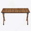Table d'extérieur pliante 1 pièce, table rectangulaire légère en aluminium pour l'intérieur