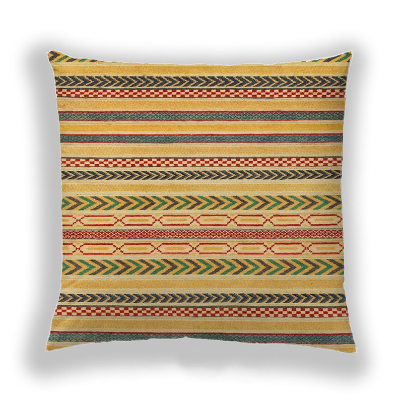 Abstract Reversible Throw Pillow, Microsuede