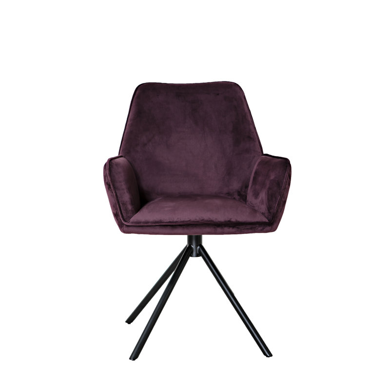 46cm H Upholstered Armchair, Mulberry