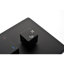 Pomme de douche au plafond 16 po avec jet d'eau confortable - système noir mat, douche efficace-120997216