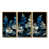 Toile avec cadre flottant or