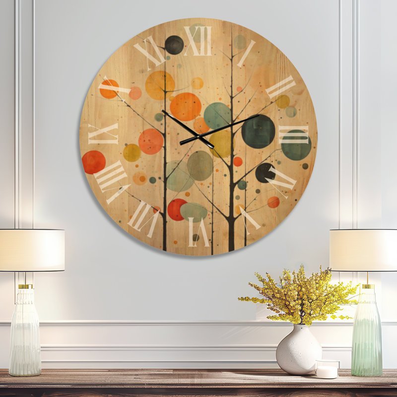 Horloge murale Mid-Century, Oversized