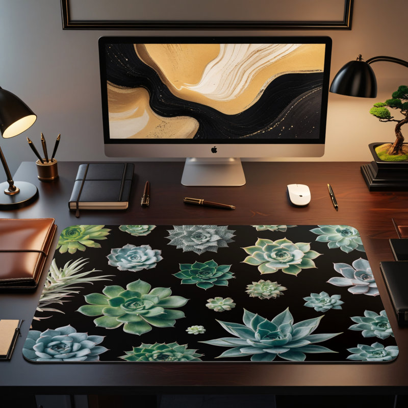 Polyester Desk Pad, 14.4x12.1
