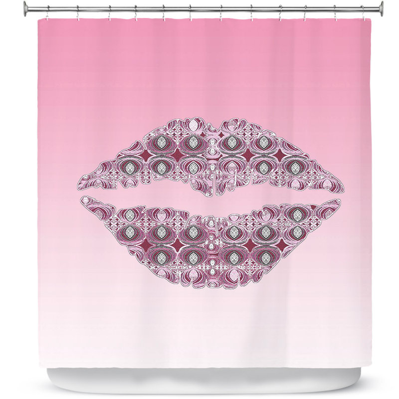 Shower Curtain, Rose/Silver