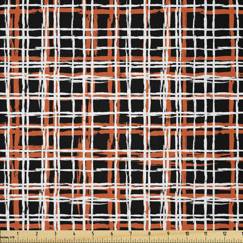 Daviaun Striped with Brushed Lines Geometric Multi-Purpose Fabric