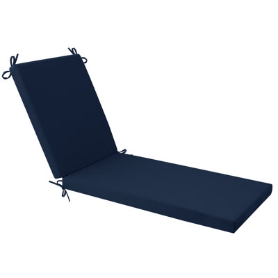Chaise Lounge Cushions Outdoor: Olefin Waterproof Fade-Resistant Lounge Chair Cushion For Outdoor Furniture Pool Lounger Pads With Ties For Patio