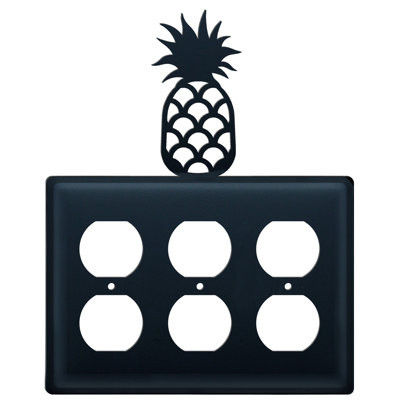 Pineapple 3-Gang Duplex Outlet Wall Plate