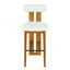 Tabouret de bar intérieur en bois rembourré-356508634