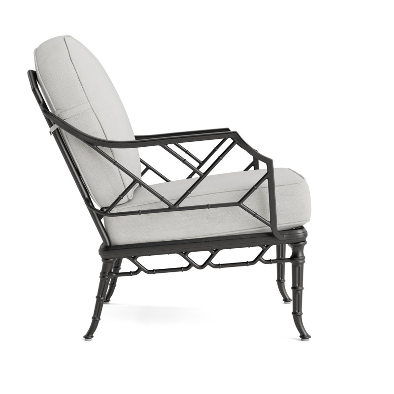 Calcutta Outdoor Lounge Chair, Fusion Dove, Textured Pewter