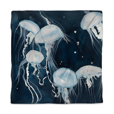 Medusa Blue Marine Duvet Cover - Elegant Bedroom Decor