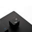 Motif à 1 jet 11,8 po Pomme de douche à fixation au plafond 2,5 GPM noir mat