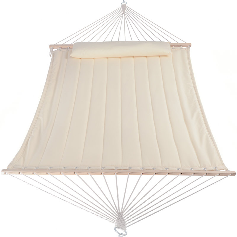 Volkrad 2 Person Spreader Bar Hammock, Beige