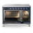 Majestic III Series 48 Inch Induction Range with 6 Induction Elements in Mightnight Blue (Chrome Trim)-124828834-124828829