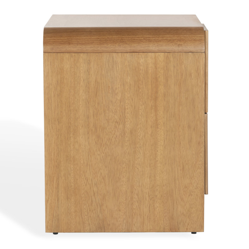 Jairo Vitale Reeded Wood 26" Nightstand, Natural