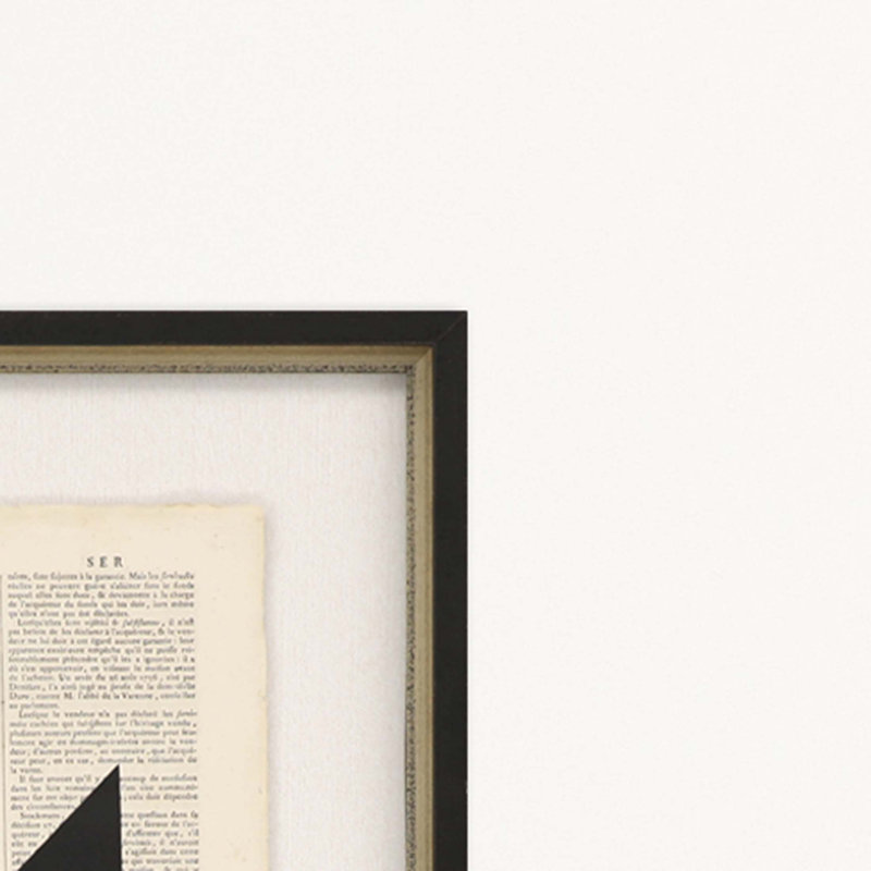 Geometrics I - ensemble de 4 reproductions d'art sur papier encadré