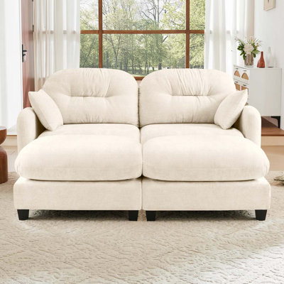 Canapé modulaire en chenille 