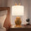 Gold Rabbit Table Lamp with Push Button Switch