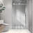 Frameless One Fixed And One Shifted Shower Door, 70Mm 304 Sus Large Pulleys With Adjustable Soft Closing Function-116077650