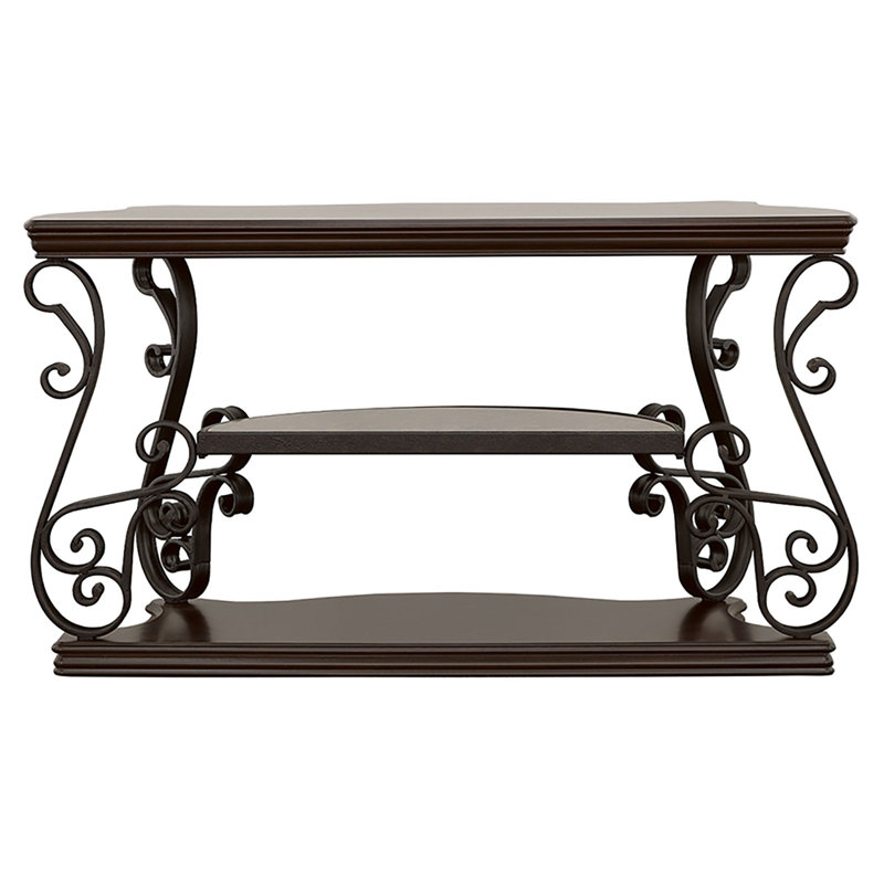 Console à 2 tablettes Gretta Merlot