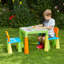 Kids Plastic Table and Two Chairs Set-9247702