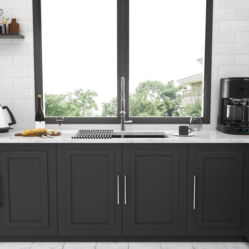 Double Bowl(50/50) Undermount Sink- Double Bowl Kitchen Sink 16 Gauge With Two 10" Deep Basin, Matte Black