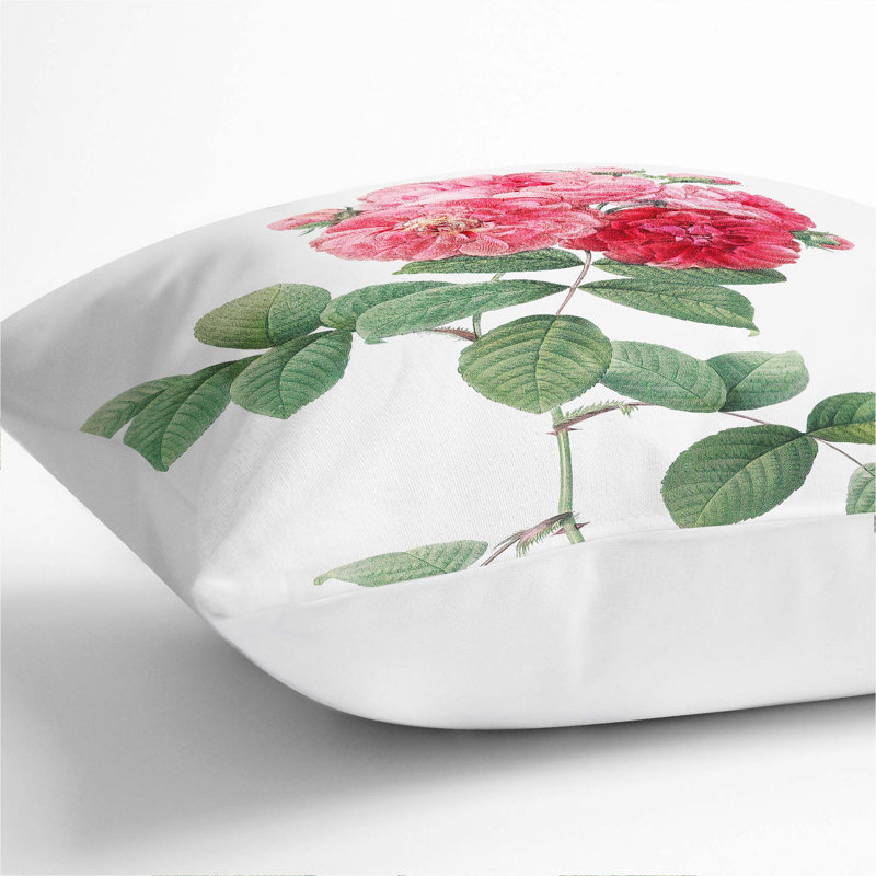 Square Throw Cushion, White, 40cm H x 40cm W x 15cm D