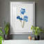Blue Blossom Botanical I - Cadre photo, reproduction d'art sur papier-433768032-433768351