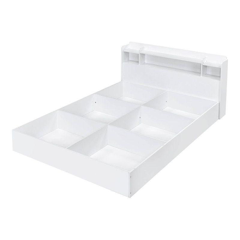 Grand lit Sahas en blanc