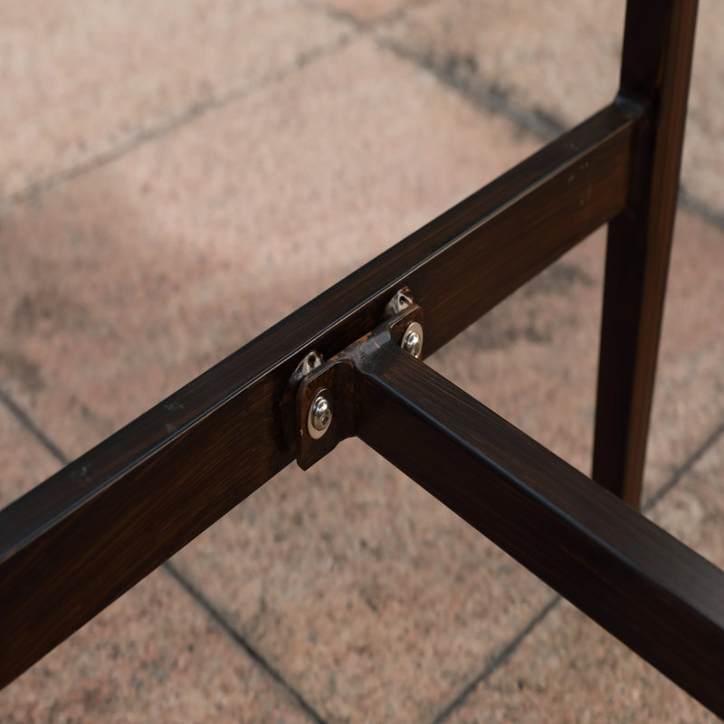 Ensemble de 2 tabourets de bar à hauteur de comptoir, corde torsadée tissée à la main deux tons jaune et jaune clair, structure en aluminium grain de bois noir avec coussins imperméables ivoire, chaises hautes d'extérieur pour l'extérieur