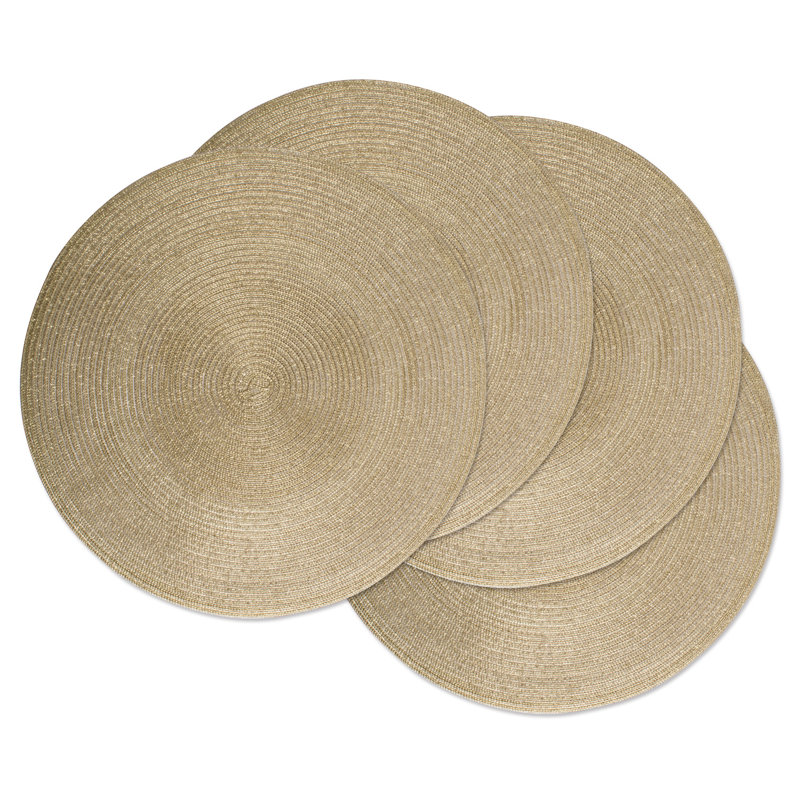 Ensemble de napperons 4 pièces Jenesys Kitchen, Or métallique