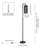 Kaicen 70'' Black Task Floor Lamp