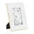 White Marble Jagged Edges Photo Frame Contemporary Elegant Picture Frame-1712020406