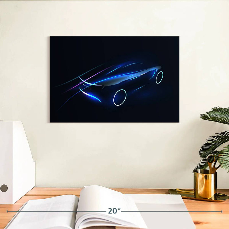 Mehar Lightning Fast Car, 8" H x 12" W