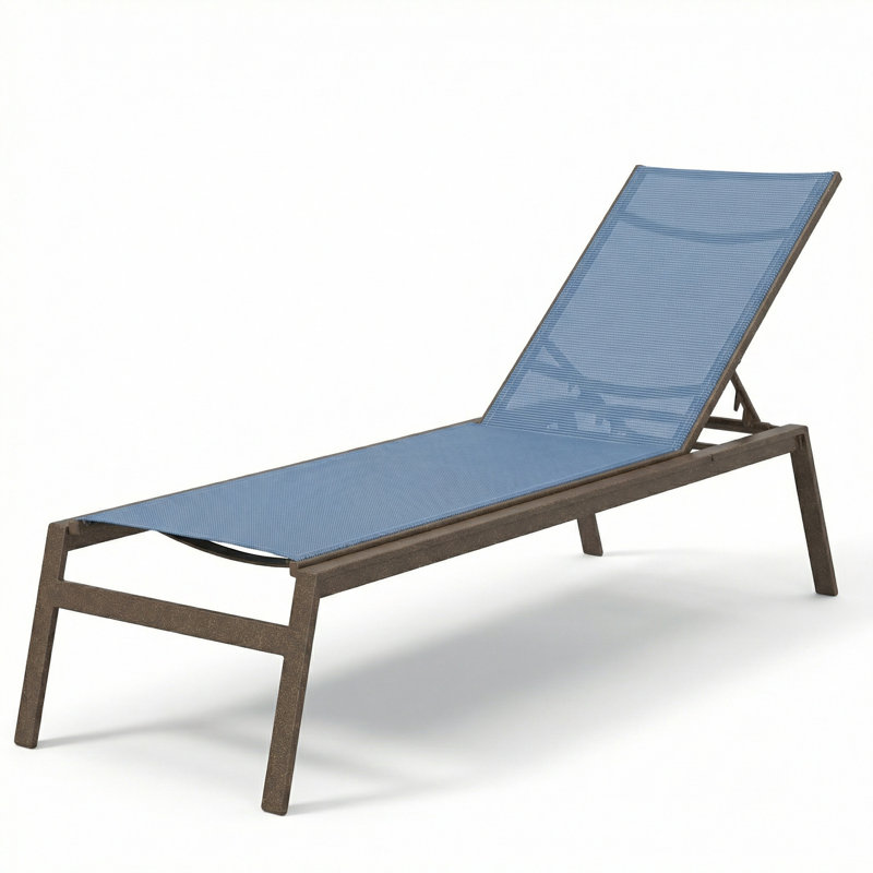 Chaise, Dupioni Poolside Sling/Greco