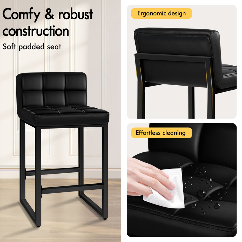 ALFORDSON 3x Bar Stool Padded Seat Breakfast Counter Dining Chair