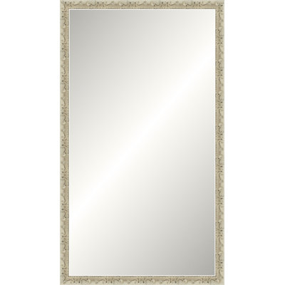 Miroir patiné ivoire patiné