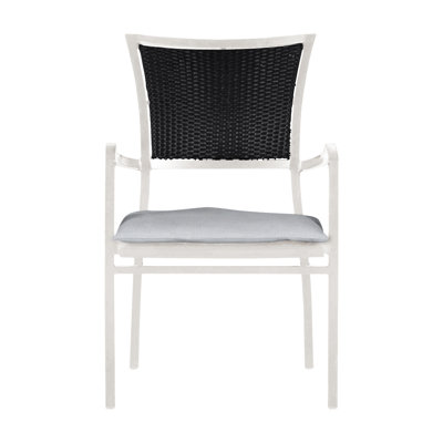 Aire Stacking Patio Dining Armchair With Cushions