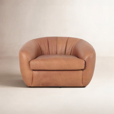 Adele Swivel Chair-Lorento Cognac