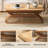 43.3" Rectangular Wood Coffee Table