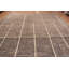 Grand tapis contemporain moderne de couleur grise géométrique