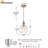 1-light Hammered Glass Globe Pendant Light