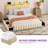 Ivy Bronx Velvet Upholstered Bed Frame With 4 Drawers, Power Outlets & LED Lights-260370458