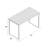 Computer Desk Home Office Laptop 48"L Work Metal Laminate Contemporary Modern-451215001