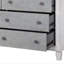 Commode Katia gris rustique et blanc vieilli
