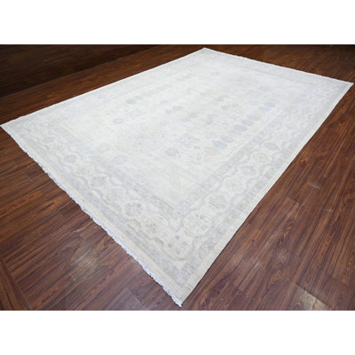Sardor One-of-a-Kind 9'8" X 13'6" New Age Wool Area Rug Ivory